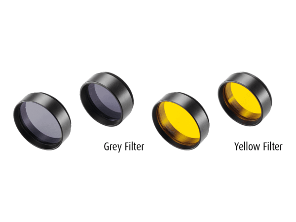 Grey and Yellow Filter Objective